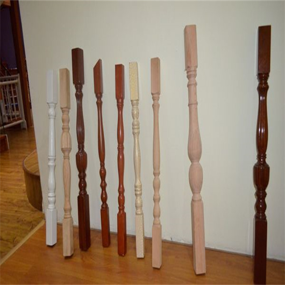 榆林實(shí)木樓梯小立柱樣品展示